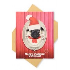 Card - Merry Pugging Cutemas Dancing/Barking Premium Card